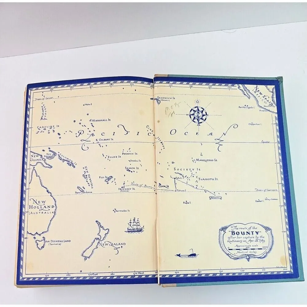 The Bounty Trilogy Nordhoff Hall Wyeth Edition Beautiful Illustrations 1962